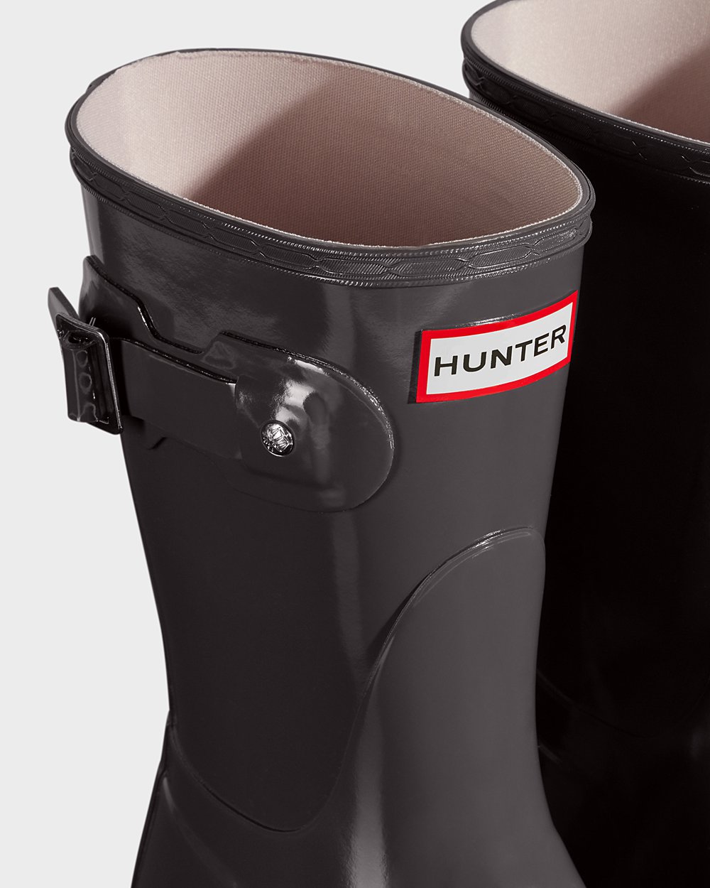 Botas de Lluvia Cortas Hunter Mujer - Original Gloss - Grises - MWYJSFG-29